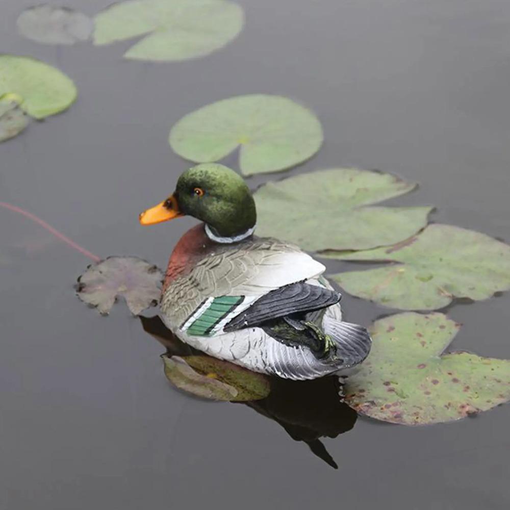 Künstliche Entenstatue aus Kunstharz, schwimmende Schwanenskulptur, kreative Tierfigur für den Gartenteich