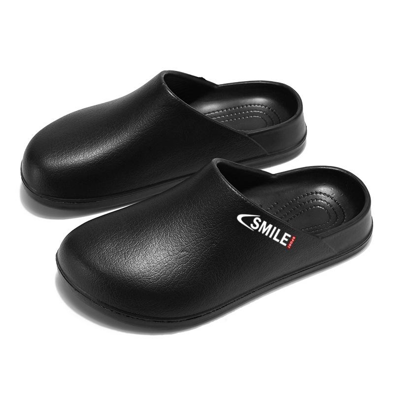 EVA weicher Boden auf Scheiße treten Gefühl Baotou Slipper große Größe Mode Freizeitschuhe rutschfest und desodorierend Arbeit Boken coole Hausschuhe