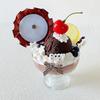 Kawaii Ice Cream Cup Badge Holder Anime Character Badge Display DIY Figurines for Desktop Decoration Fashion Gifts for Friends