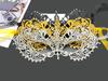 Party Hollow Costume Lace Mask With Water Diamond Decoration For Halloween