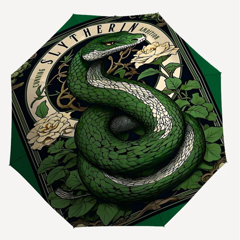 1PC Warner Slytherin Ambition Umbrella-8-Rib Reinforced, Automatic Open, Lightweight & Durable-A26