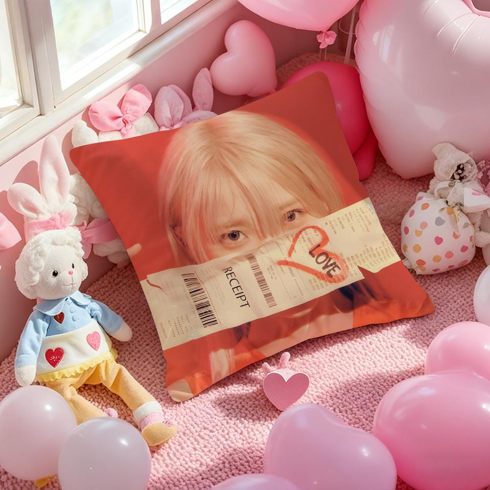 Lee Ji Eun IU Cushion Cover Pattern Printed Pillowcase for Living Room Sofa Cushion Cover & Bedroom Decor