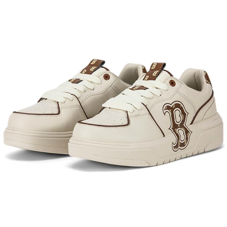 New MLB Chunky Liner Boston Low Top Skateboard Shoes Unisex Brown 3ASXCLR3N-43BRS