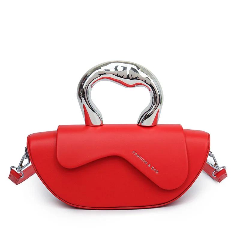 Women's pendulum shoulder bag  versatile texture  single shoulder  elegant portable crossbody bag  chic French style