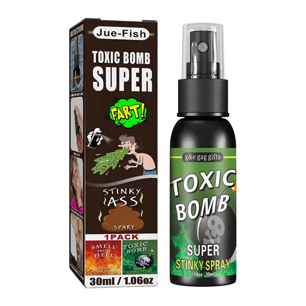 

30ml Fart Gag Spray Prank Joke Plastic Spray Can Stink Party Supplies Stinky Fart for Adults Kids Non Toxic Halloween Funny Toys