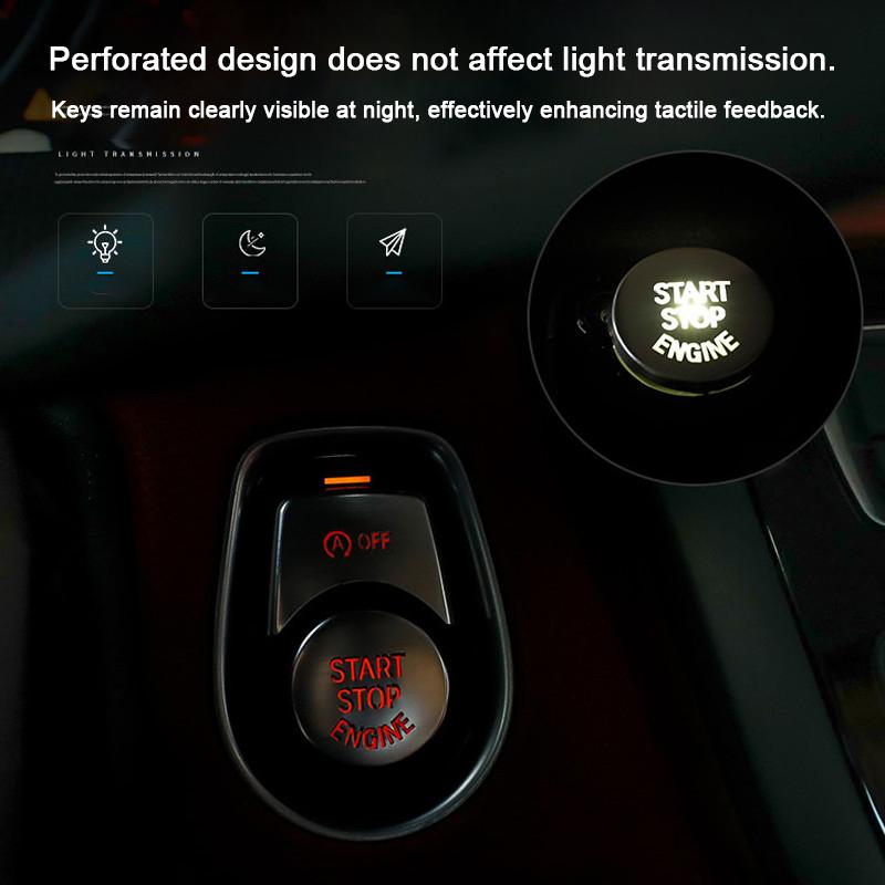 For 1 3 4 Series 3GT X3 X4 X5 X6 F20 F21 F30 F80 F34 F31 F25 F26 F15 F85 F16 F86 Car Engine Start Stop Button Cover Trim Sticker