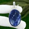 Pierre Précieuse Sodalite Naturelle Bijoux Indiens Pendentif en Argent Sterling 925 Pour Femmes