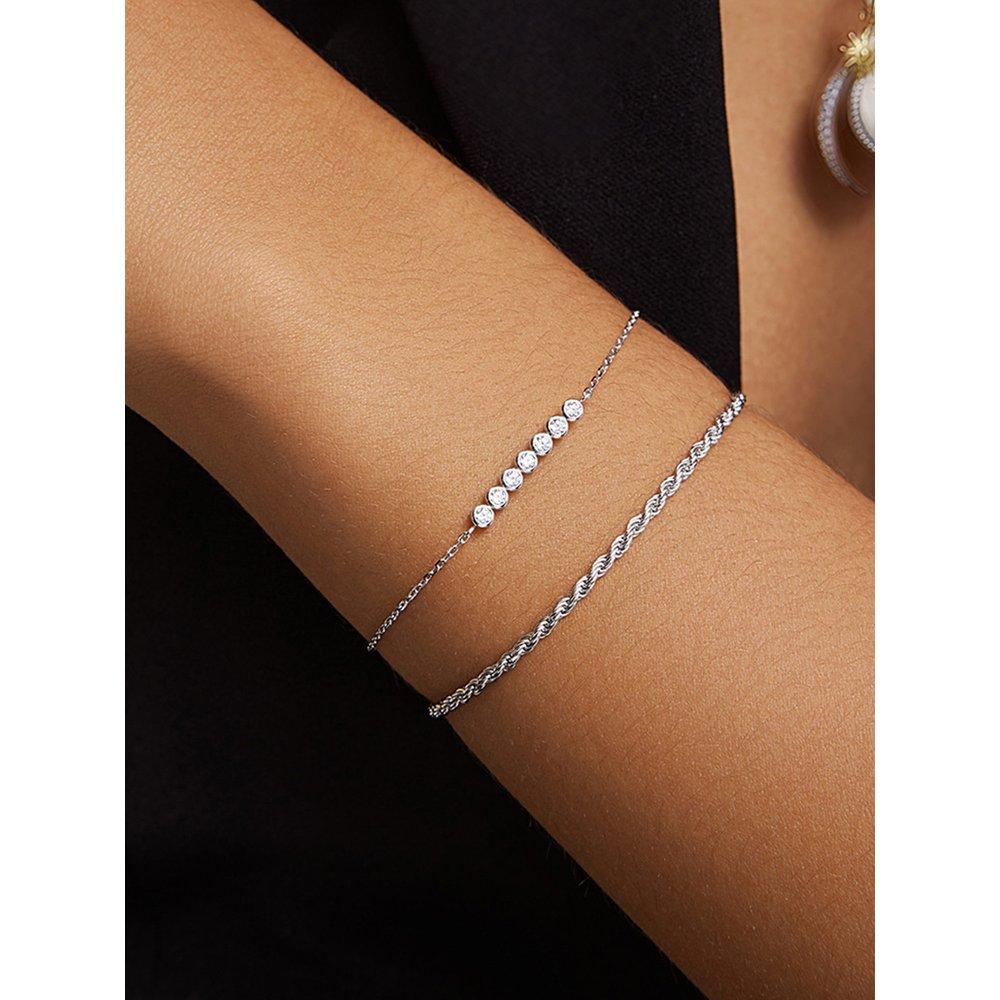 [Worn by Tours Hanjin, Jung Yonghwa, and Jin Kijoo] Rope Twist 925 Silver Bracelet B058-04H