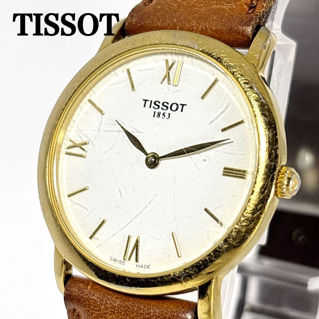 Used [New battery operation] TISSOT Round Quartz Unisex Watch QZ