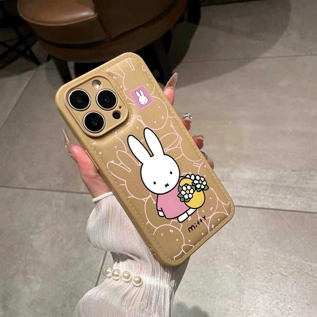 Flower Basket Miffy Rabbit for iPhone17promax Mobile Phone Case Apple 16 Drum Bag Air Cushion 15 Girl 14 Soft Cover