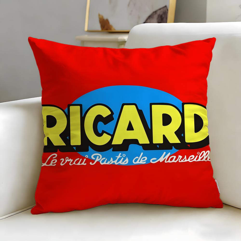 

Классический бренд напитков Ricard Пиво Подушка Чехол для подушки Мягкий Легко стираемый Наволочка Универсальный для Дивана Кровати Путешествий и Офиса 30X30cm