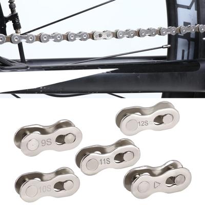 Conector de Elo de Corrente Metal Tração À Prova de Quebra Fivela de Corrente de Bicicleta Desmontagem Fácil Bicicleta