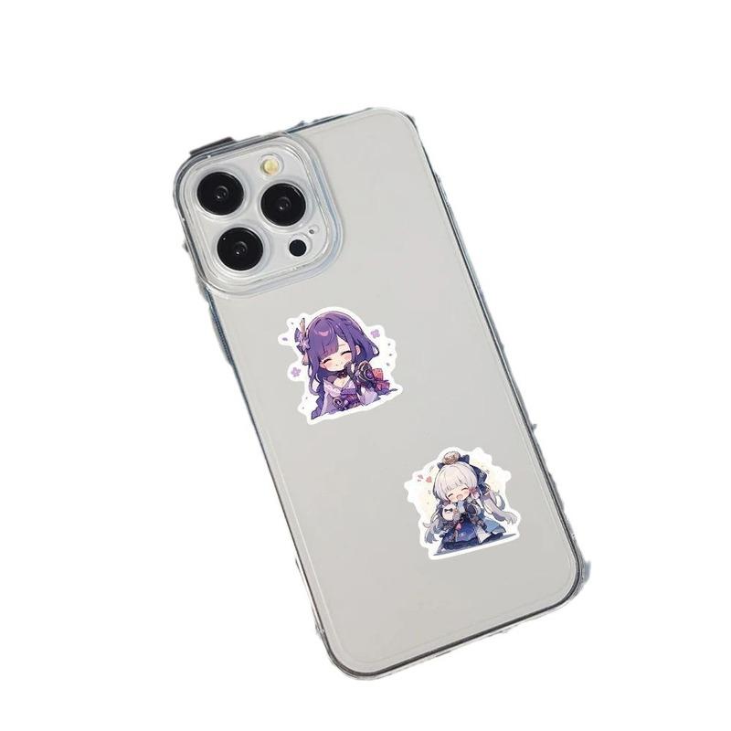 100pcs Adorable Genshin Impact Stickers For Laptop Anime Game Decals Luggage Guitar Skateboard Stationery Children'S Sticker Plaything
