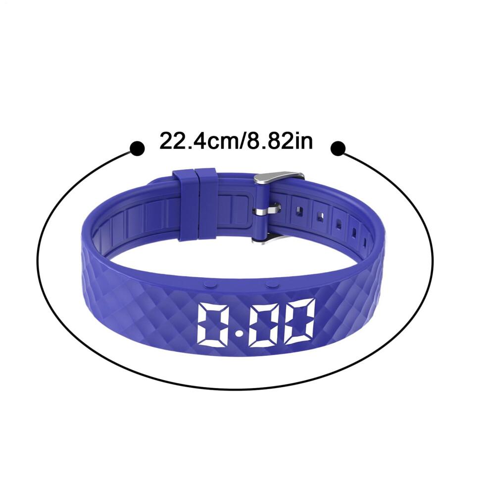 Pulsera de Alarma Rise para Sordos y Durmientes Profundos – Pulsera Vibratoria, Temporizador Silencioso, Ajustable, Compatible con Modelos Morados