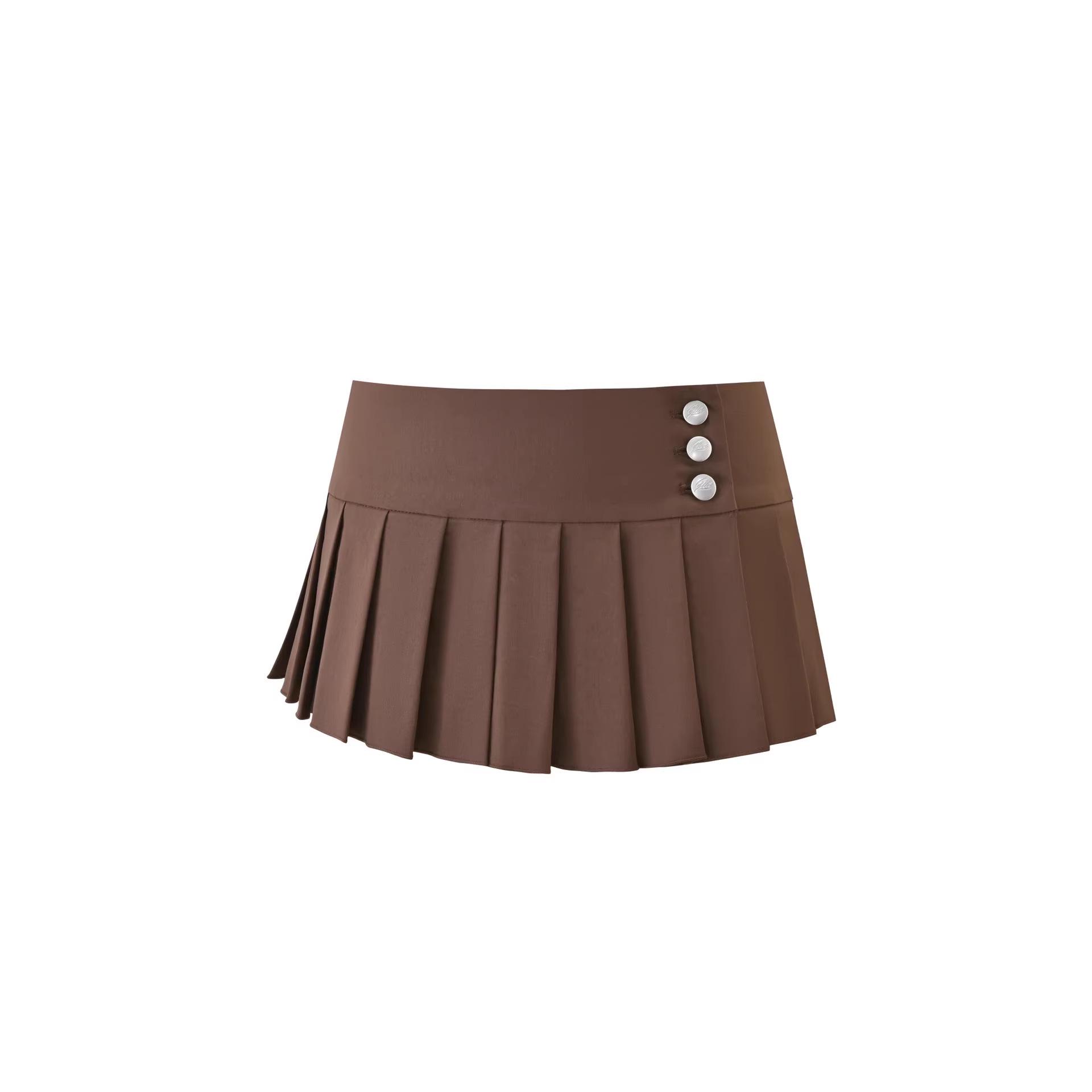 I.AM.GIA One-Shoulder Fur Collar Top & Pleated Skirt Pants Set Medium