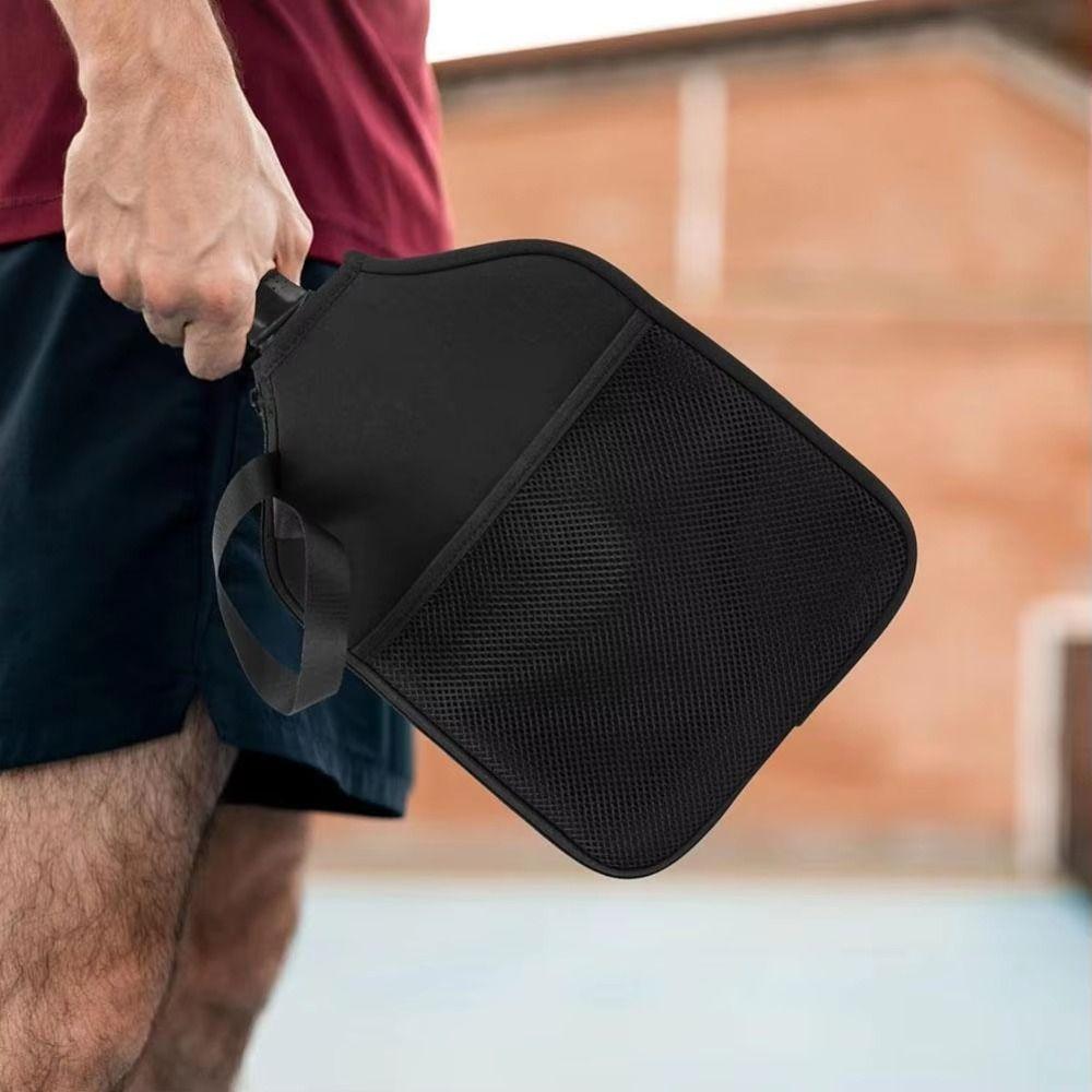 Large Capacity Pickleball Paddle Cover Zipper Closure Pickleball Racket Bag  Unisex