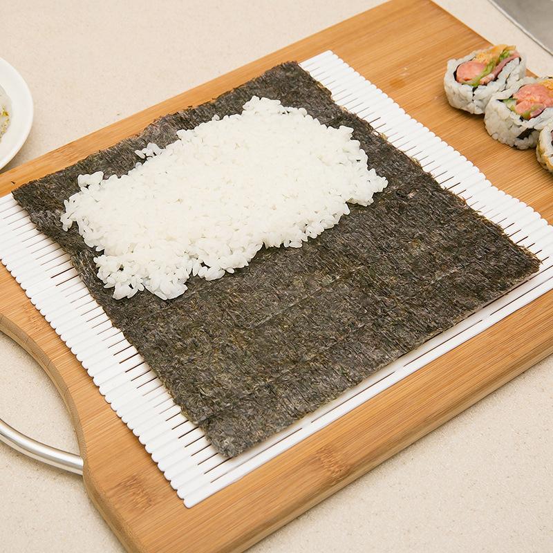 DIY Sushi Roller Mats Washable Reusable Sushi Roll Mold Mat DIY Food Rolling Rice Rolling Maker Cake Roll Pad