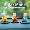 Wealth Coming Solar Nodding Buddha Toys Nodding Buddhist Monk Figurines  Ornaments