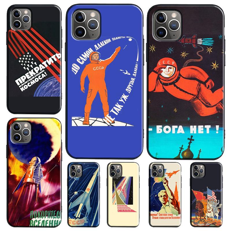 CCCP Soviet Space Propaganda Art Case For Xiaomi Redmi Note 11 10 12 13 14 15 Pro Plus Redmi 15 C 14C 10C 12C 13C Soft Cover