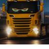 Dynamic Devil Eye LED Car Windshield Sticker - Front & Rear