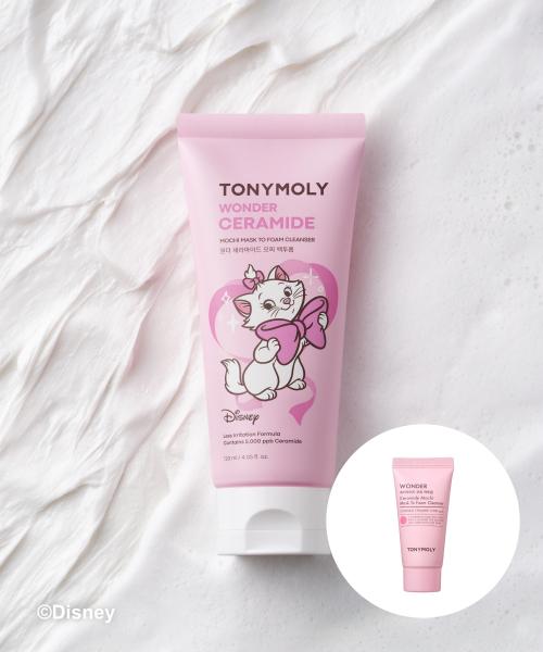 TONYMOLY Disney Marie Collaboration Wonder Ceramide Mocchi Pack To Foam 120ml FREE