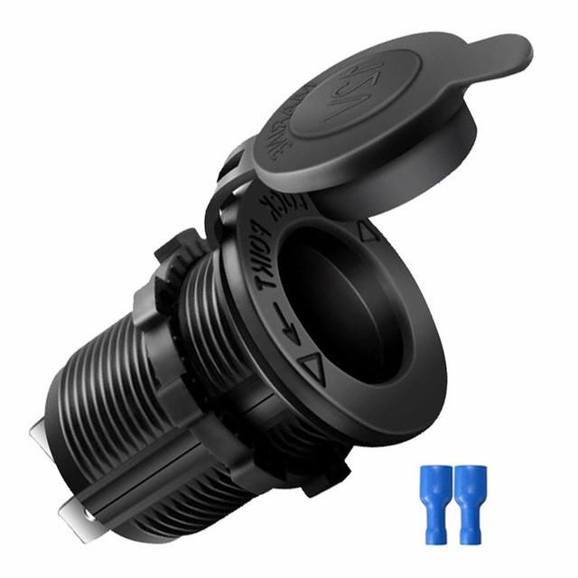 12V-24V Auto-Zigarettenanzünder-wasserdichte Steckdose, geeignet für Boots-Auto-Motorrad-Traktor-Steckdose und Autozubehör