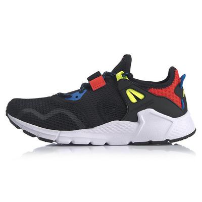 Li Ning Mafia Trendy Slip Resistant, Breathable, Lightweight Low Top Casual Shoes Men's Black Red AGLQ025-4