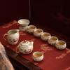 Dunhuang Aesthetic Ru Kiln Gongfu Tea Set