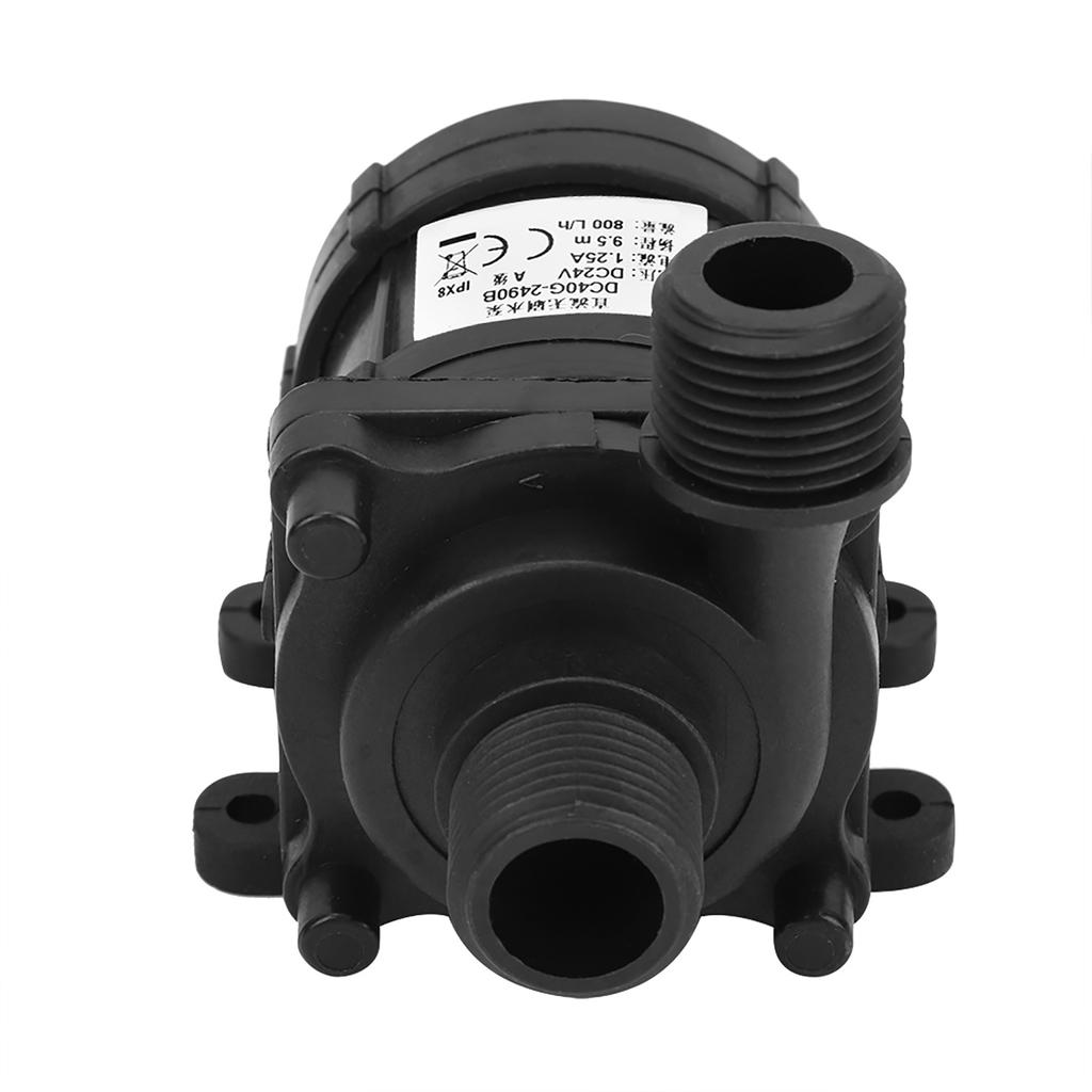 24V , 750L H 950cm Lift Quiet Brushless Submersible Pump, 20mm Ports High Circulation for Aquarium Hydroponics Garden Fountain Cooling