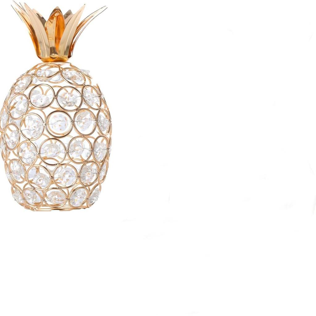 Goldener Kristall Apfel Ananas Birne Frucht Heimdekor Kreatives Mittelstück Wohnzimmer Dekoration Handwerk Heißer Verkauf