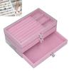 Acrylic Jewelry   3 Drawers Storage Box Transparent Jewelry Display Stand rrings Necklace Holder Case