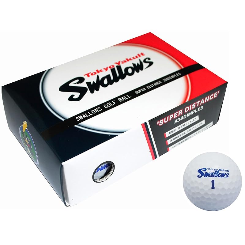 

LEZAX Tokyo Yakult Swallows golf ball 6 pieces white YSBA-3756