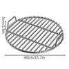 Rund 40cm Gusseisen Grillrost Gerades Stangen Design Multifunktionaler BBQ-Ständer für Picknick