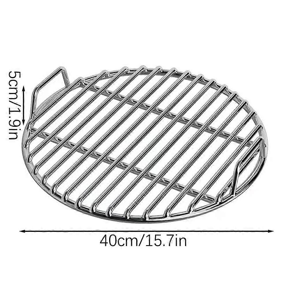 Apaļa 40cm čuguna grila restīte, taisnu