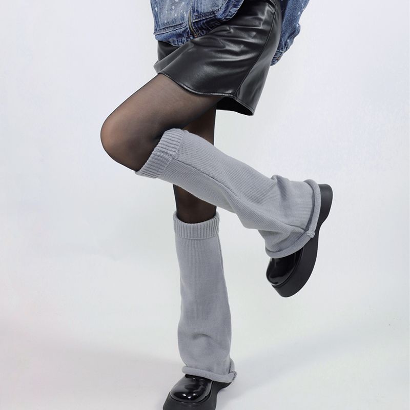 Loose Mid-long Socks Calf Socks Plus Size Oversized Flared Leg Warmers