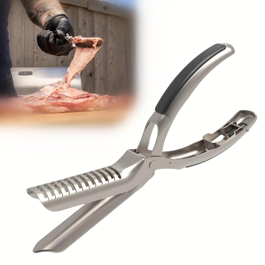 1 Stück BBQ Rippenschäler Rippenvorbereitungswerkzeug Grillwerkzeug für Zuhause Küche Restaurant Camping Tragbar Leichtgewicht