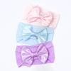 New soft nylon children's hair accessories, baby wide-edge bow elastic headscarf, baby headband.