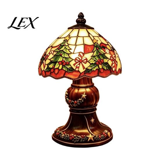 Unique Christmas Gifts Lighted Table Lamp, Santa Claus Reindeer Ornaments Desktop Ornament for Living Room Bedroom Indoor Holiday Home Decor