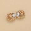1 Pair New Brooches For Women's Clothing Cardigan Sweater Blouse Shawl Clips Shirt Collar Flower Pattern Clasps