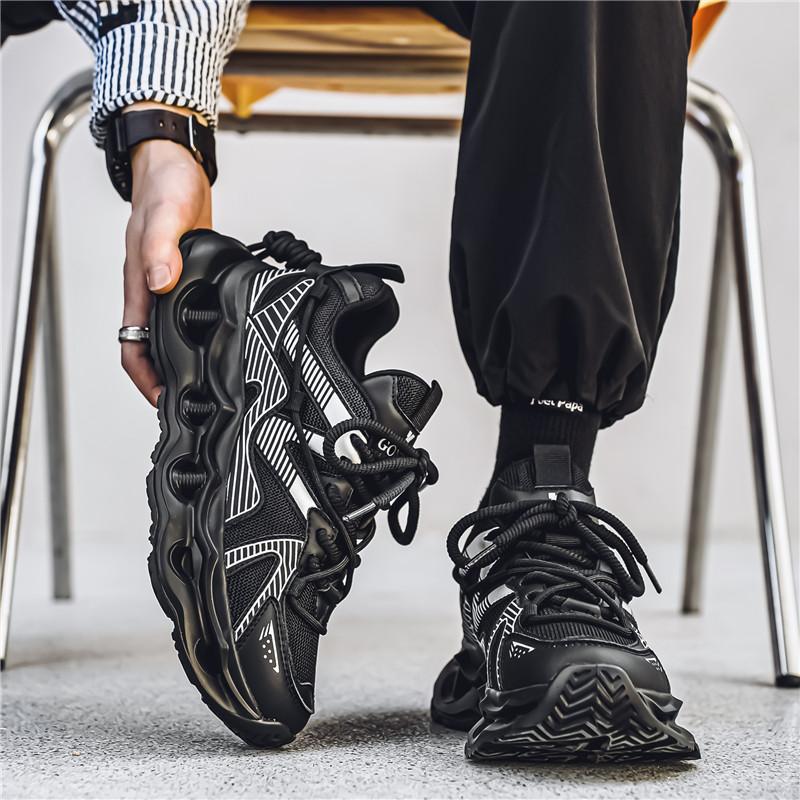 Casual Sports Shoes Fashion New Men's Four Season Comfortable Breathable Height Increasing Fashion Wear-resistant Sports Shoes