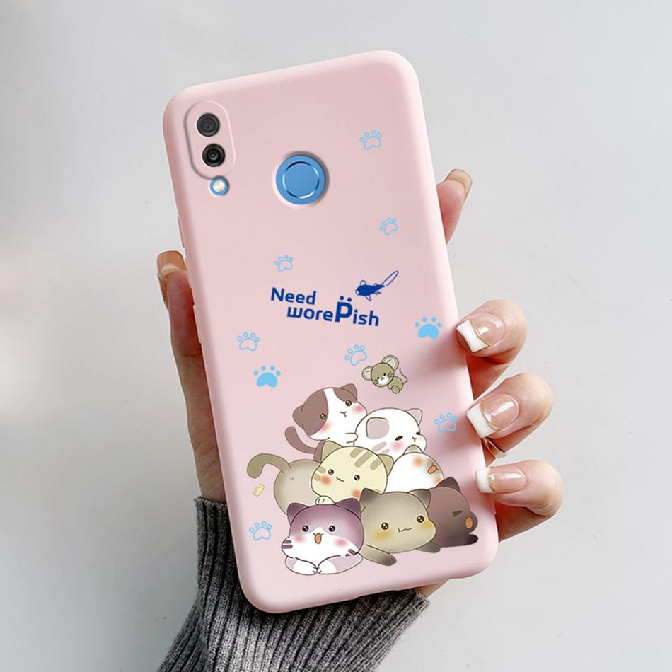 For Honor Play Case COR-L29 Phone Cover Cute Bear Cartoon Frog Soft Silicone Matte Fundas Coque For Honor Play Shockproof Bumper