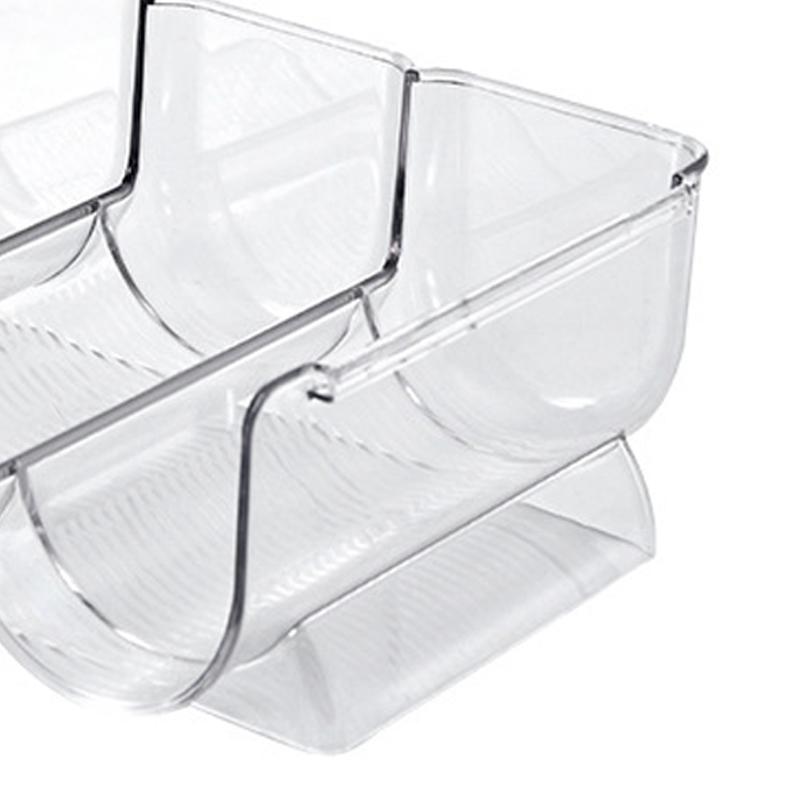 Wine Organizer Stackable Plastic Transparent Water Bear Bottle Holder Rack for Home Display 3