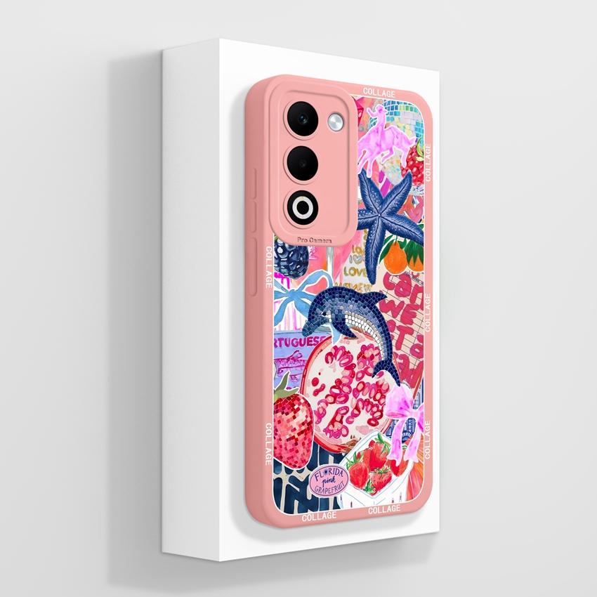 For Oppo A5 A5x A3x Realme C71 C75 Luxury Shockproof Phone Covers Cute Cartoon Cat Pattern Liquid Silicone Anti Slip Protective Shell For Oppo Housing
