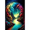 Fantasy Diamond Painting Art Set, 5D Starlight Painting DIY Crystal Cross Stitch Crafts and Crafts Decoration Home Wall Mural