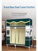 Thickened Steel Pipe Fabric Wardrobe for Dorm or Bedroom Storage
