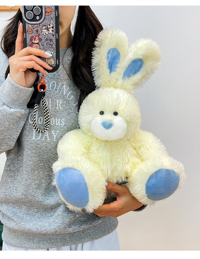 Adorable Pudding Rabbit Plush Toy - White Rabbit Comfort Doll & Sleep Companion Gift for Girls