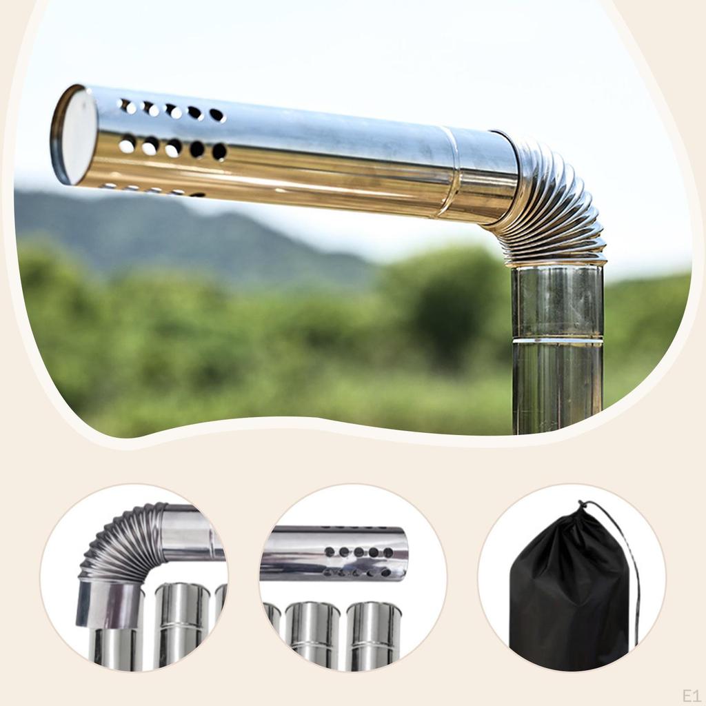 Rura Kominowa Rury Zapobiegające Oparzeniom Odprowadzanie Spalin Przedłużenie dla