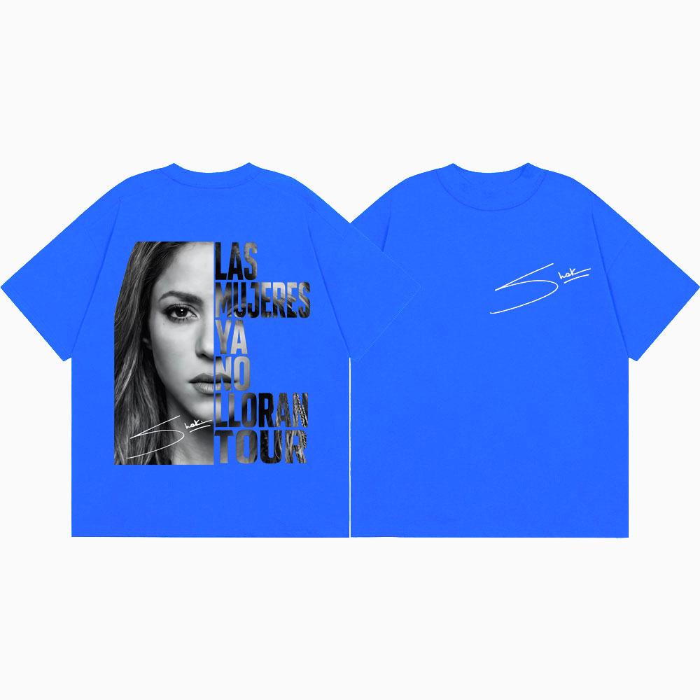 Shakira Las Mujeres Ya No Lloran World Tour Graphic T Shirts Unisex Women Vintage Aesthetic Casual Fashion YK Ins Tshirt
