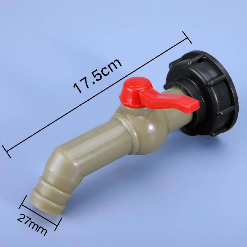 IBC Tank Adapter Inlet 60mm Coarse thread to 1/2" 3/4" 1" 2 inch Hose black Pipe Connector Garden Lawn Tap Accessories