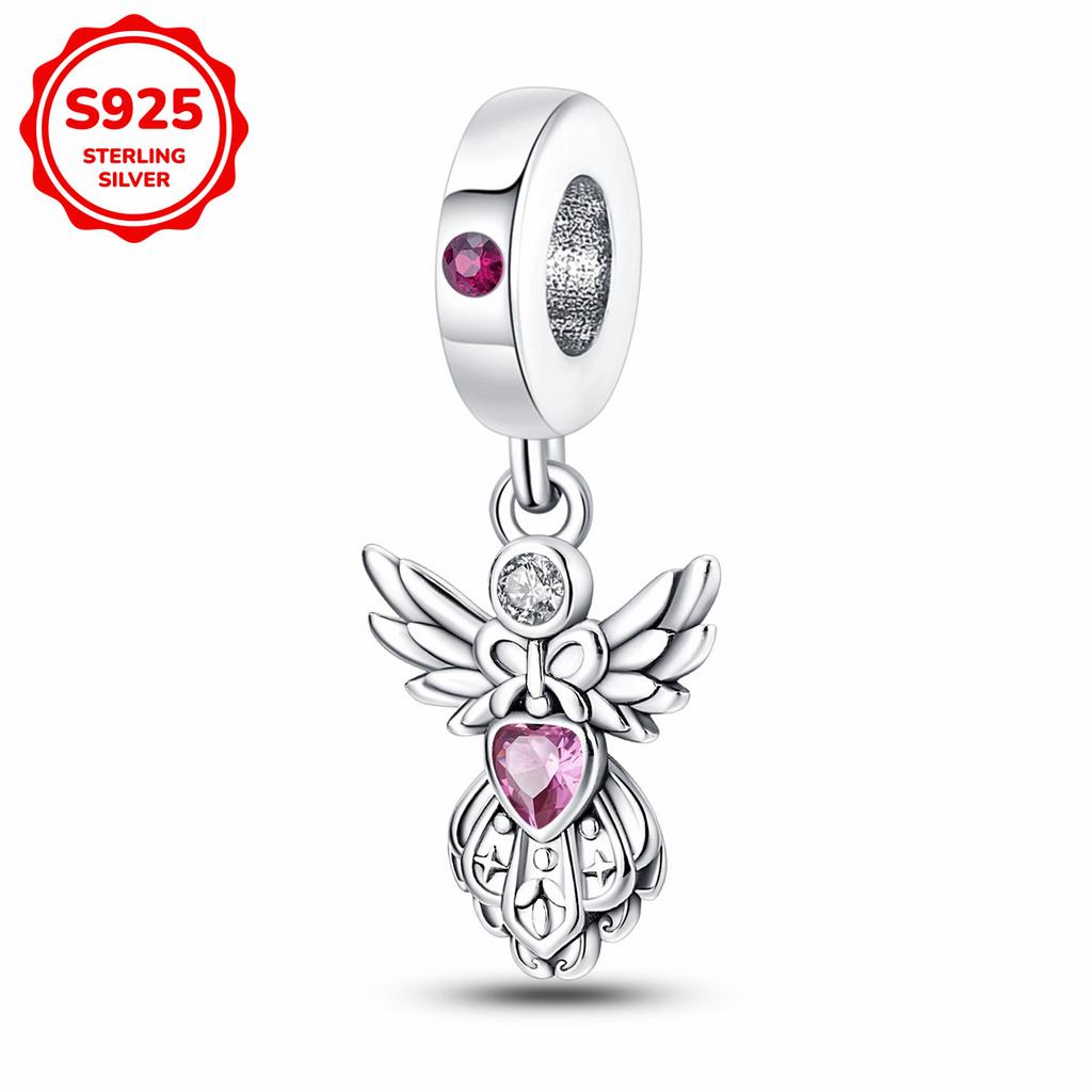 925 silver mother daughter best friend Pendant beads Fits Bracelet DIY birthday Mother's Day jewelry gift